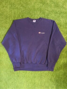 90s Champion Made In USA Navy Sweater